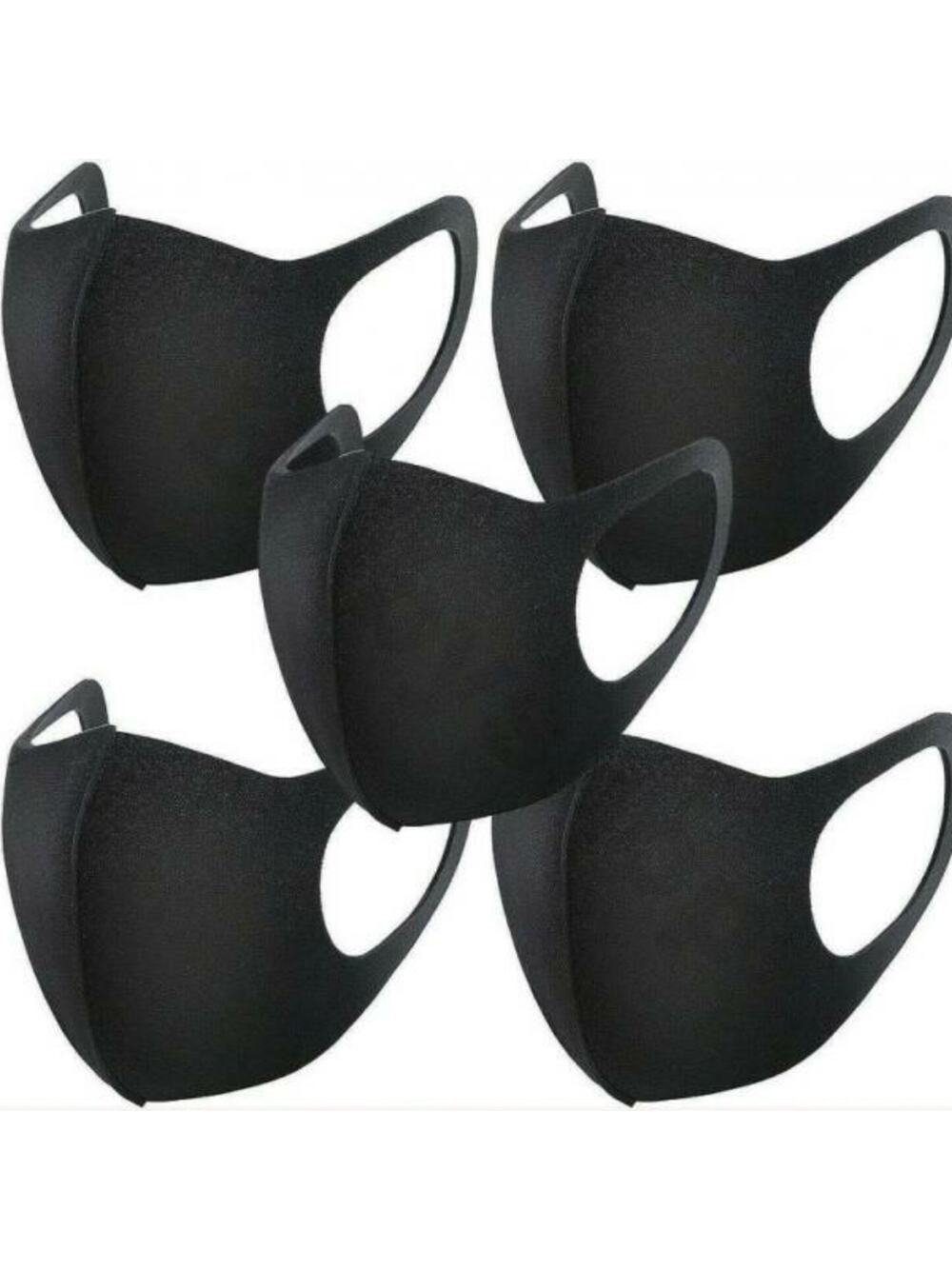 10 Black Face Masks ~ One Size Fits Most, RETAIL $25